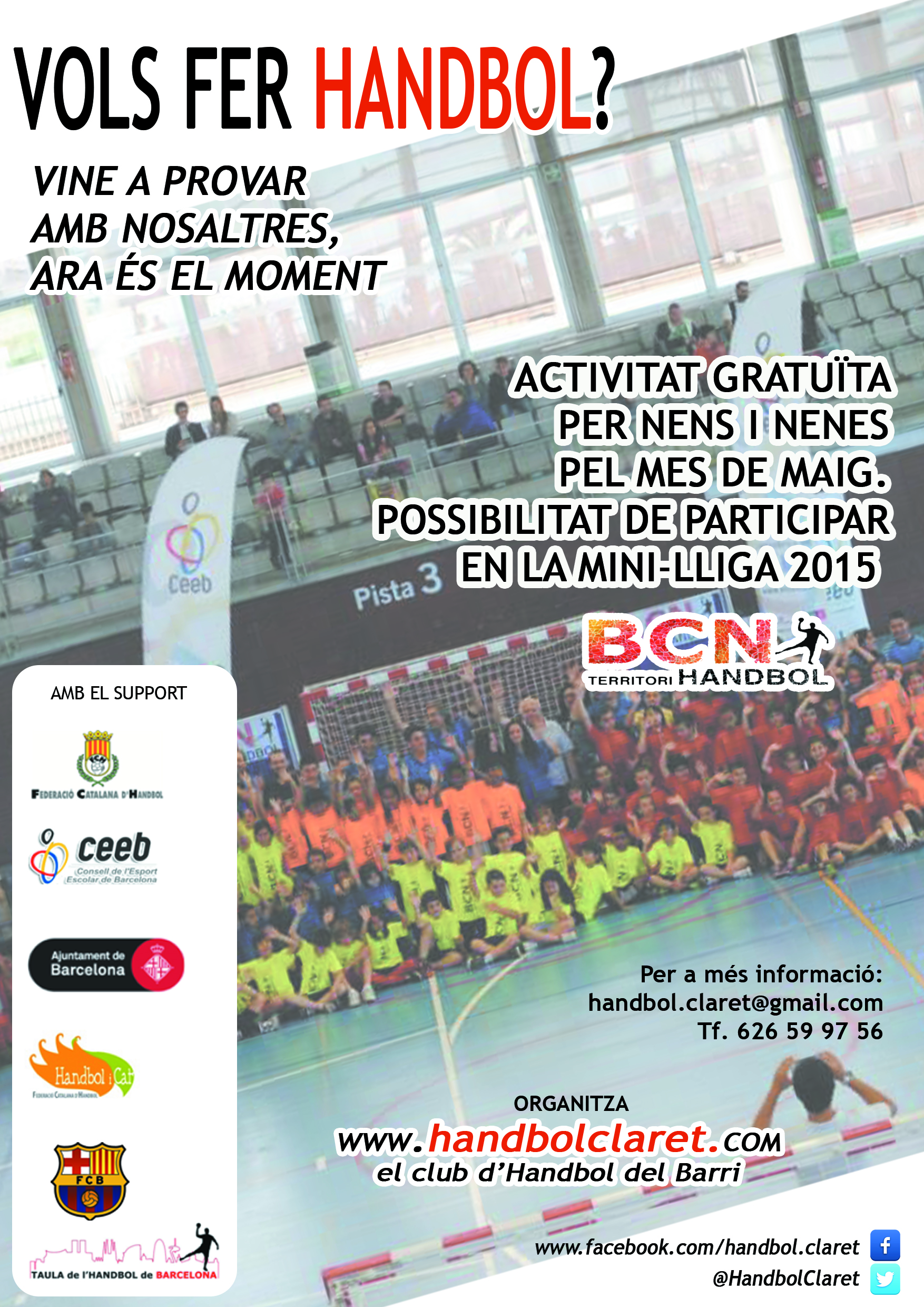 Vols fer handbol? / ¿quieres hacer balonmano?